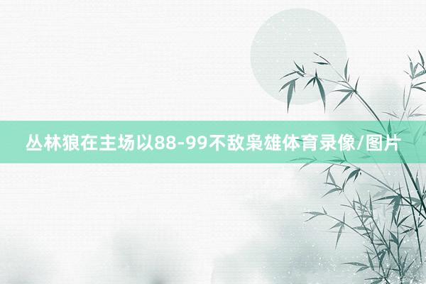 丛林狼在主场以88-99不敌枭雄体育录像/图片