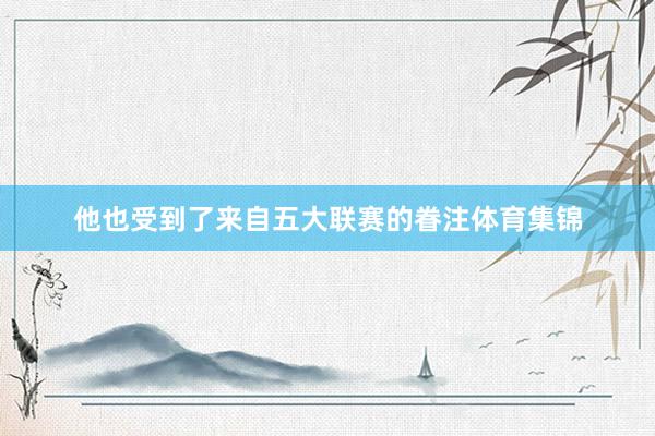他也受到了来自五大联赛的眷注体育集锦