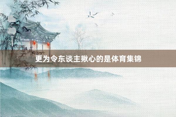更为令东谈主揪心的是体育集锦