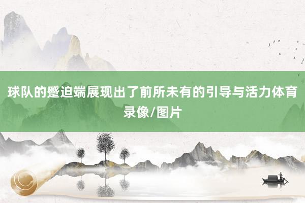 球队的蹙迫端展现出了前所未有的引导与活力体育录像/图片
