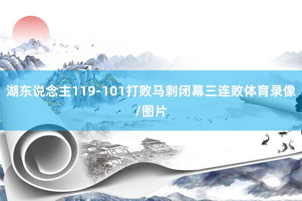 湖东说念主119-101打败马刺闭幕三连败体育录像/图片