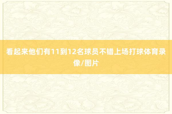 看起来他们有11到12名球员不错上场打球体育录像/图片