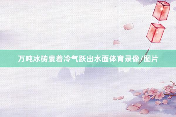 万吨冰砖裹着冷气跃出水面体育录像/图片