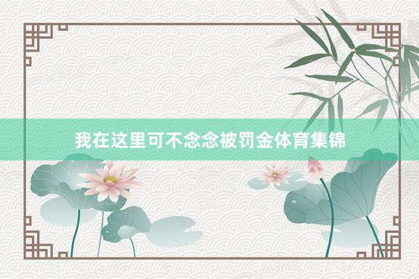 我在这里可不念念被罚金体育集锦