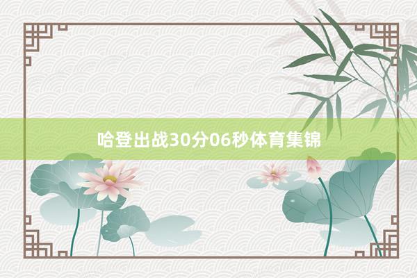哈登出战30分06秒体育集锦