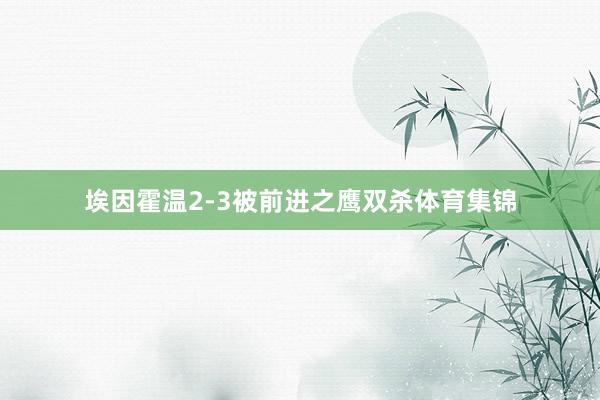 埃因霍温2-3被前进之鹰双杀体育集锦
