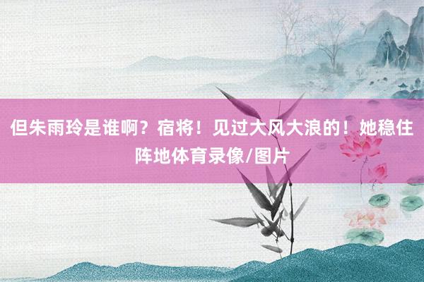 但朱雨玲是谁啊？宿将！见过大风大浪的！她稳住阵地体育录像/图片