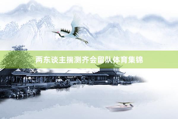 两东谈主揣测齐会留队体育集锦