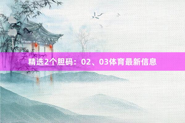 精选2个胆码：02、03体育最新信息