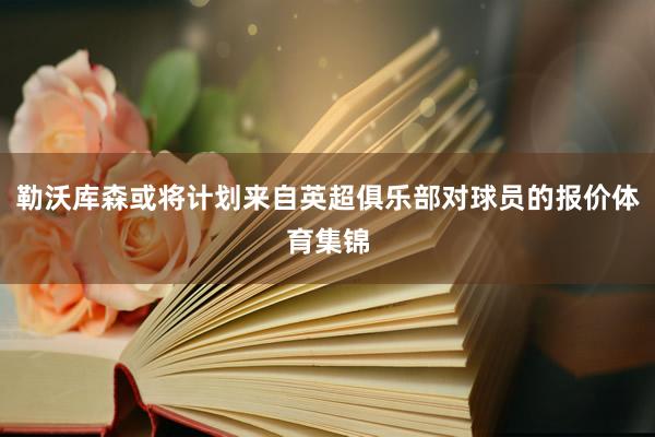 勒沃库森或将计划来自英超俱乐部对球员的报价体育集锦