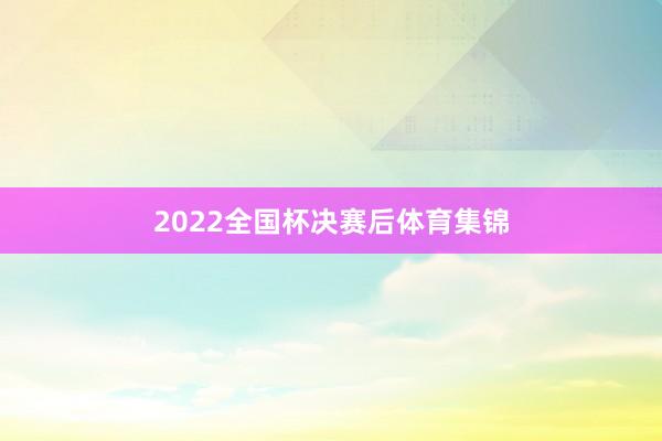 2022全国杯决赛后体育集锦