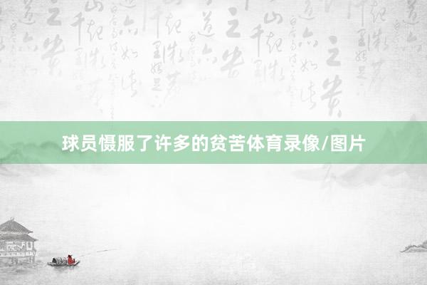 球员慑服了许多的贫苦体育录像/图片