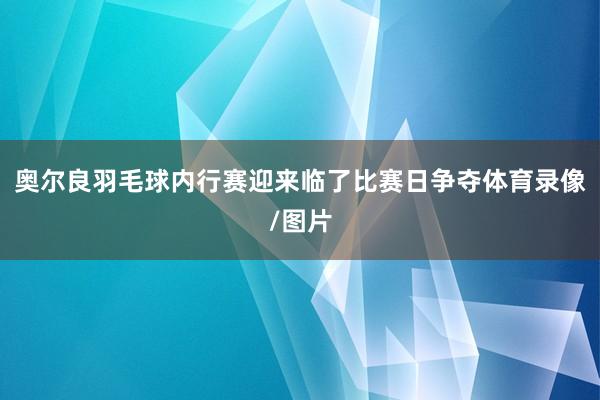 奥尔良羽毛球内行赛迎来临了比赛日争夺体育录像/图片